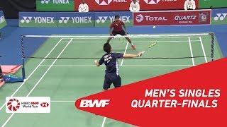 【動画】周天成 VS B. サイ・プラニース インドオープン2018 準々決勝
