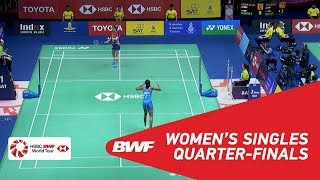 【動画】ソニア・チア VS P.V.シンドゥ タイオープン2018 準々決勝