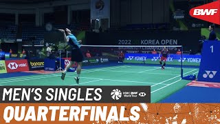 【動画】クンラブット・ビチットサーン VS ジョナタン・クリスティー 韓国オープン2022 準々決勝