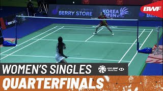 【動画】ブサナン・オングブンルングパン VS P.V.シンドゥ 韓国オープン2022 準々決勝