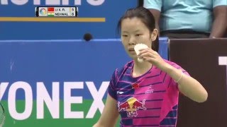 【動画】李雪芮 VS サイナ・ネワール YONEX SUNRISEインドオープン 準決勝